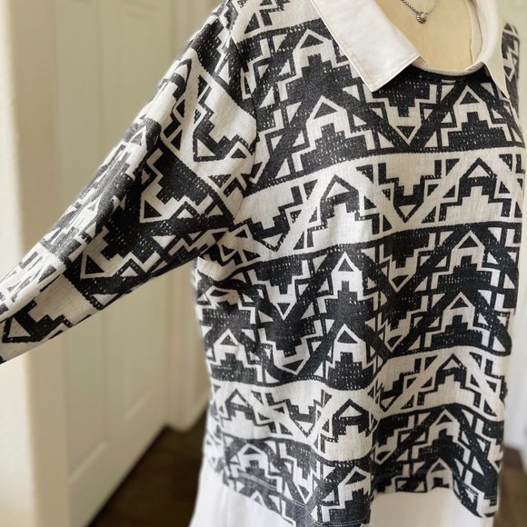 Eyeshadow Womens LS Layered-Look Pullover Blouse 3XL - Picture 9 of 12